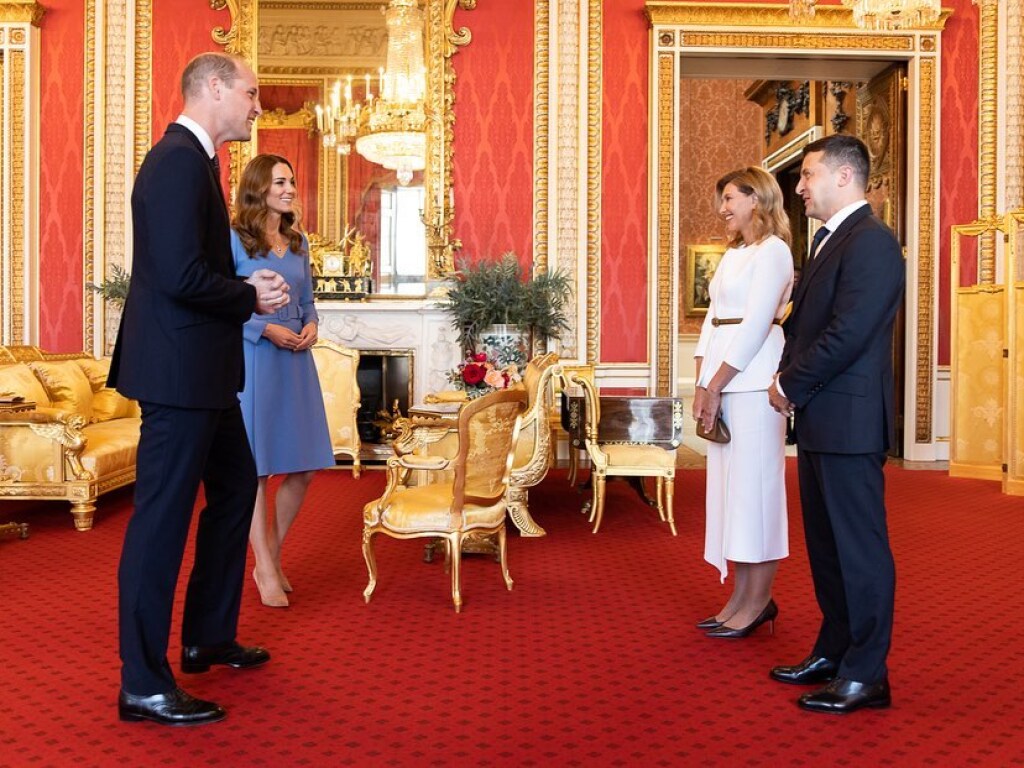 Владимир и Елена Зеленские встретились с принцем Уильямом и Кейт Миддлтон (ФОТО)