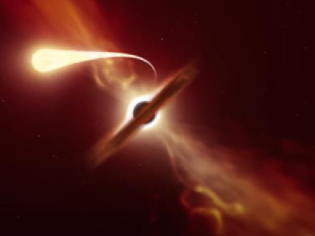 Черная дыра превратила звезду в «спагетти» &#8212; учёные (ФОТО, ВИДЕО)