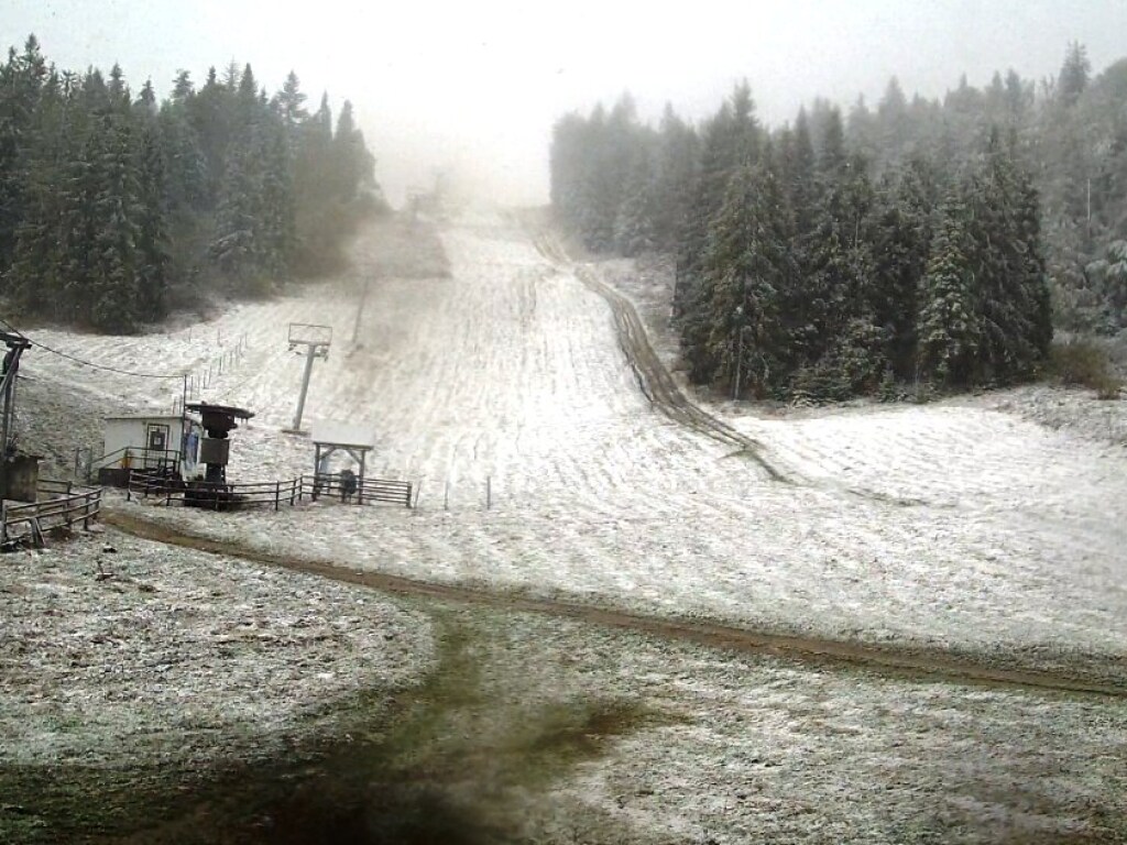 На Закарпатье выпал снег: синоптики предупредили об ухудшении погодных условий (ФОТО)