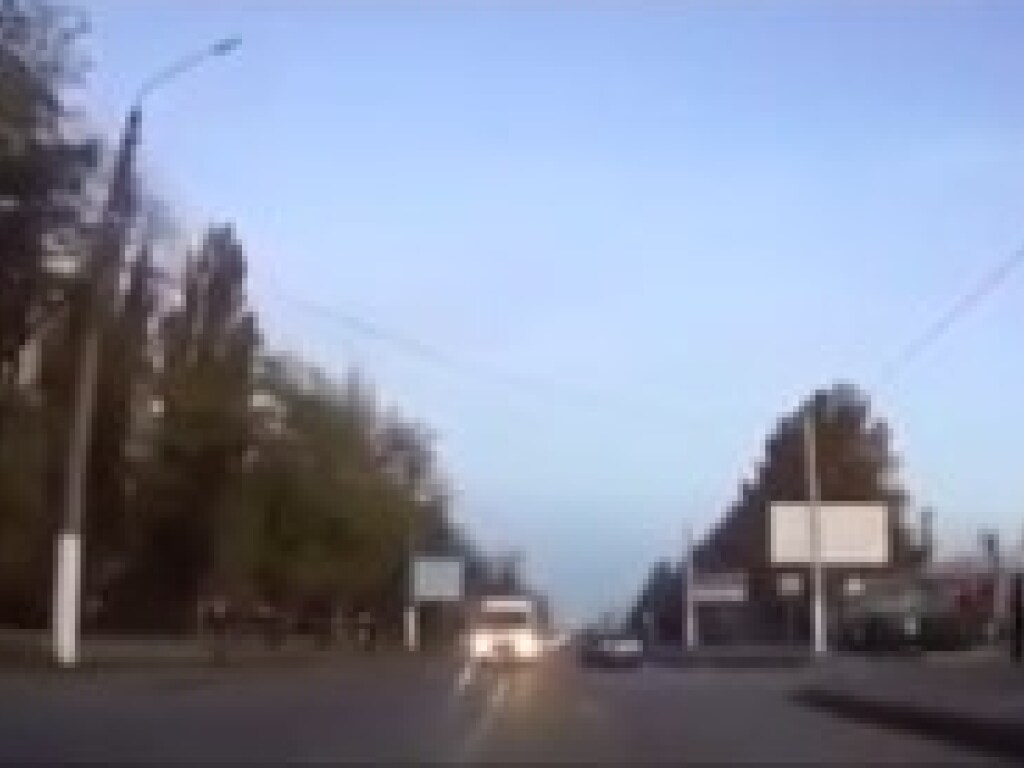 Выскочил на дорогу под колеса авто: в Мелитополе на дороге увидели горе-пешехода (ВИДЕО)