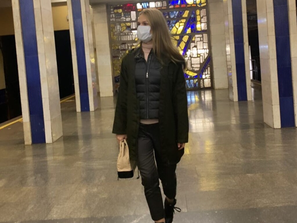 Ольга Фреймут после ссоры с мужем прогулялась по киевскому метро (ФОТО)